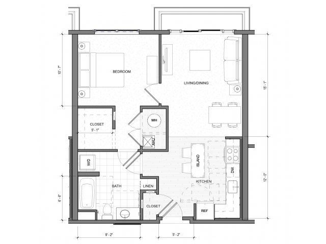 1Bedroom A Floor Plan 1Bedroom A Floor Plan| Merc