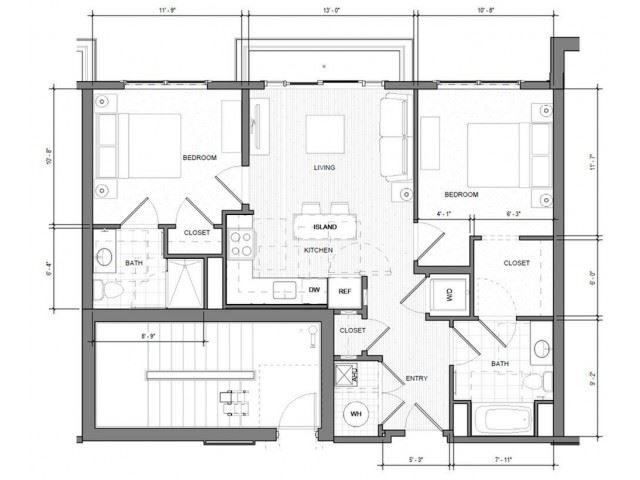 2BR B Balcony Floor Plan 2BR B Balcony Floor Plan| Merc