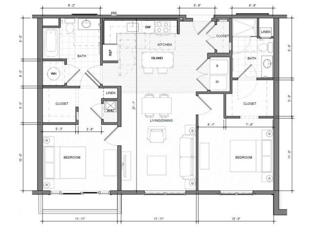 2BR C Balcony Floor Plan 2BR C Balcony Floor Plan| Merc