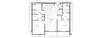 2BR C Floor Plan| Merc