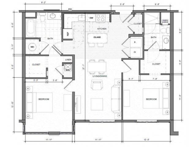 2BR C Floor Plan 2BR C Floor Plan| Merc