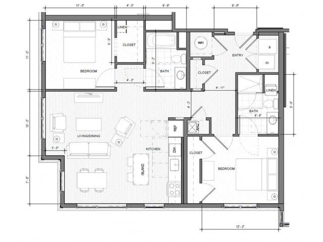 2BR-Corner-C Floor Plan 2BR-Corner-C Floor Plan| Merc