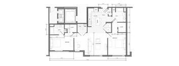 2BR-D Floor Plan| Merc