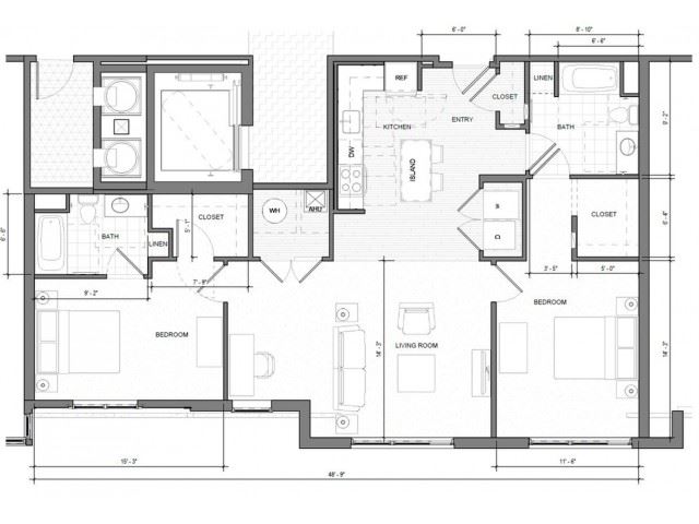 2BR-D Floor Plan 2BR-D Floor Plan| Merc