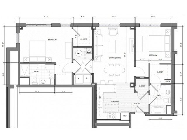 2BR-H-Level-1 Floor Plan 2BR-H-Level-1 Floor Plan| Merc