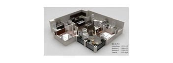 2 bed 2 bath Joyce Floor Plan at Village at Terra Bella Apartments, Florida