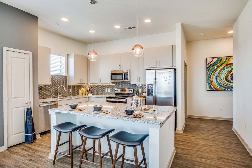 Westloop at the Diamond Interchange Irving TX large kitchen island