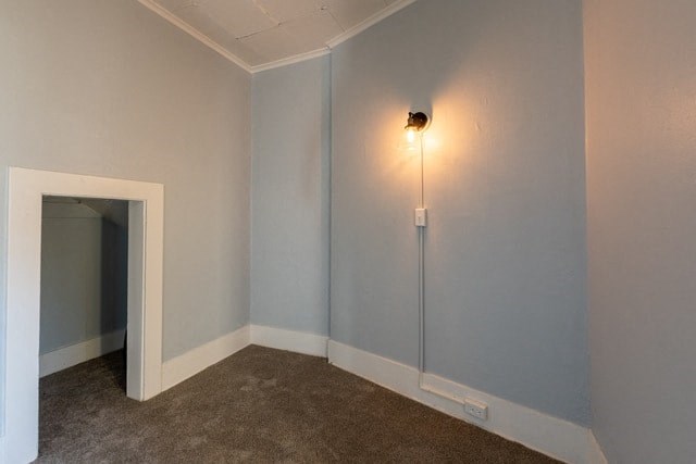 a room with blue walls and a light on the wall