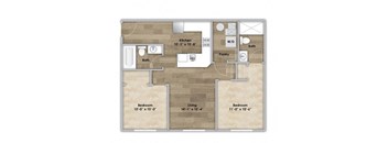 2 Bedroom - First Floor Style 203