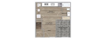 One Bedroom - First Floor