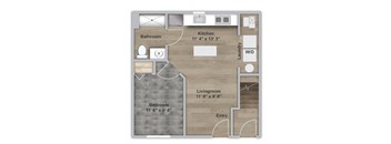 One Bedroom - First Floor - ADA Modified
