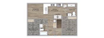Two Bedroom - First Floor - ADA Modified
