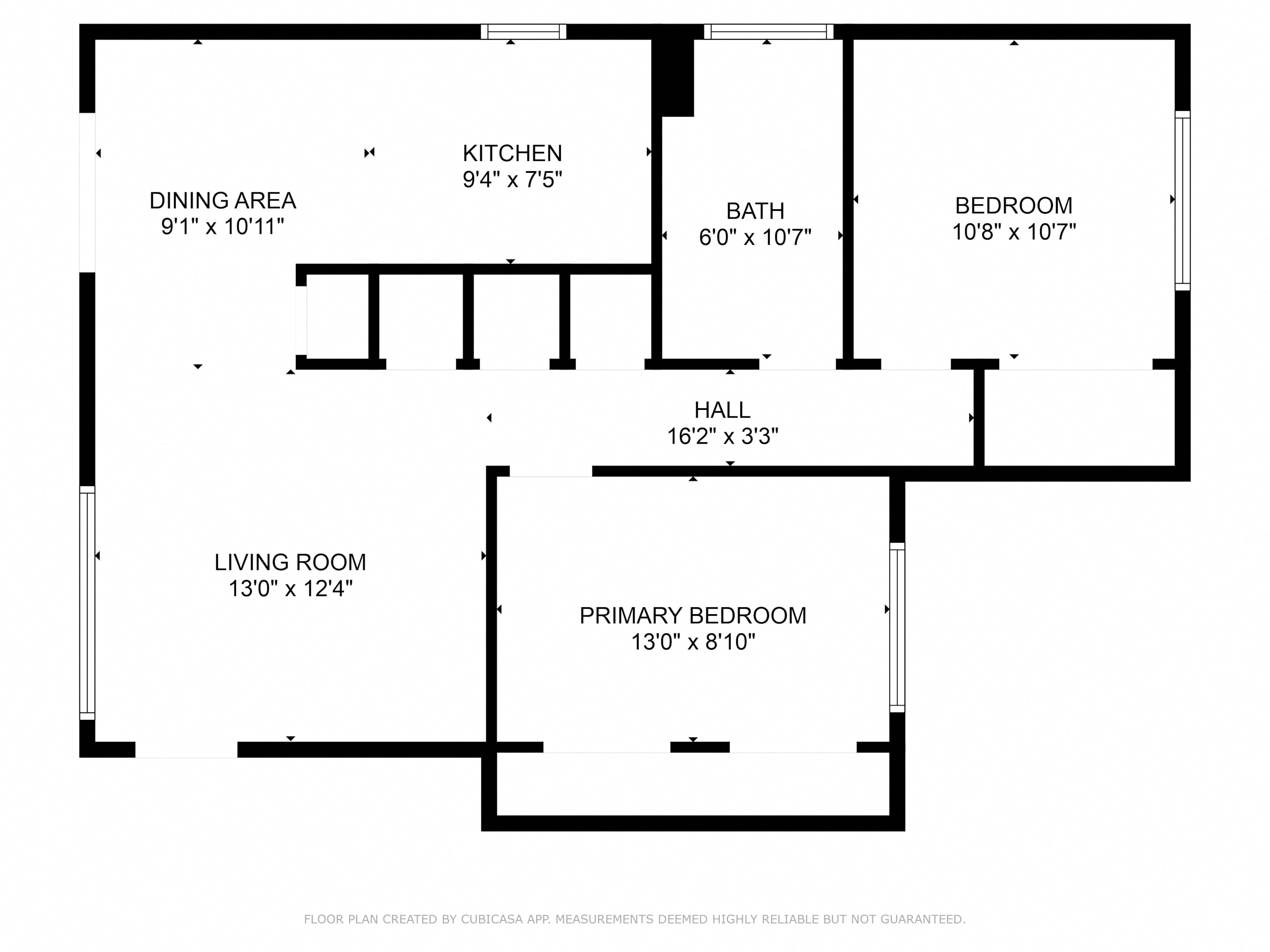 A black and white image of a floor plan for a house.