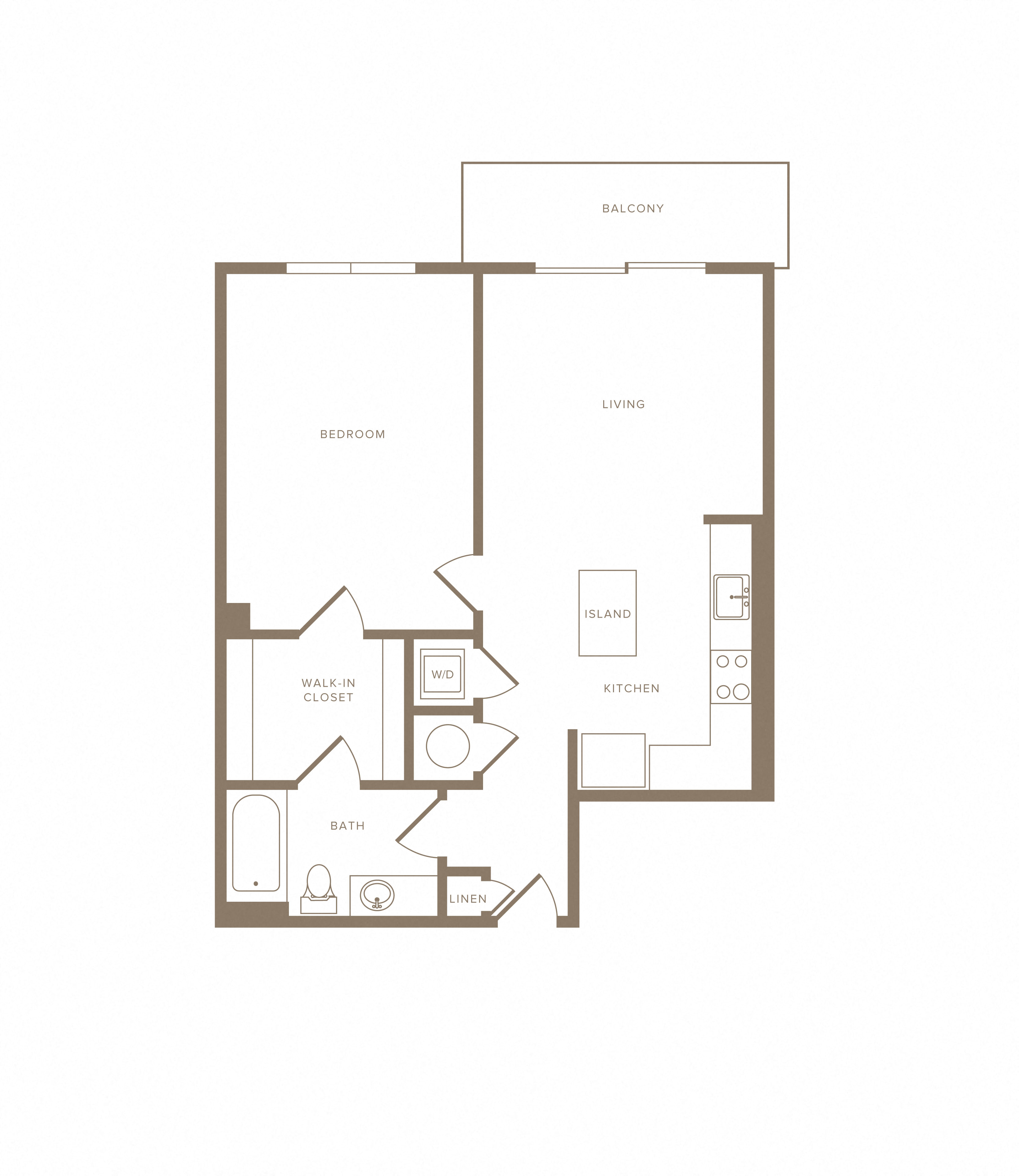 1 Bed/1 Bath-A01