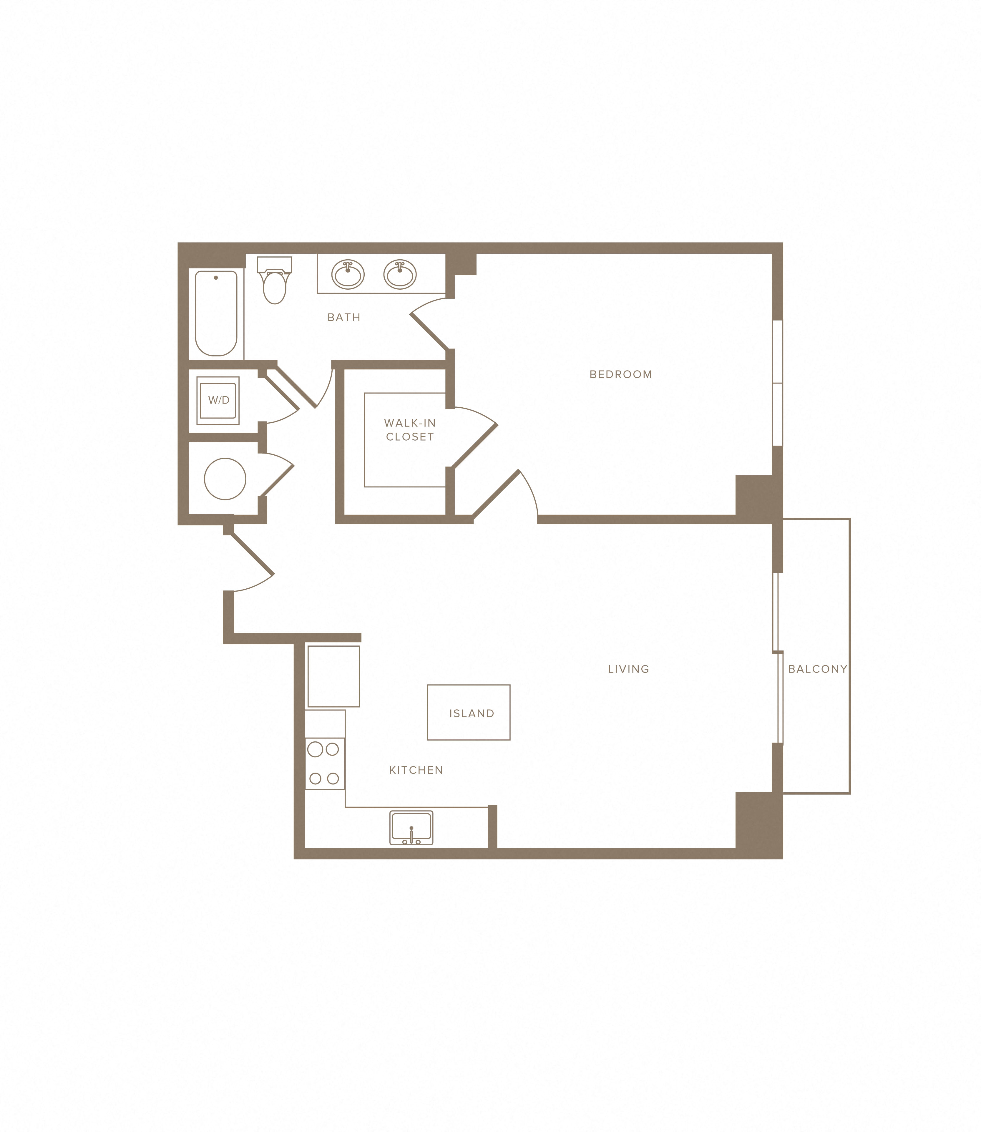 1 Bed/1 Bath-A14