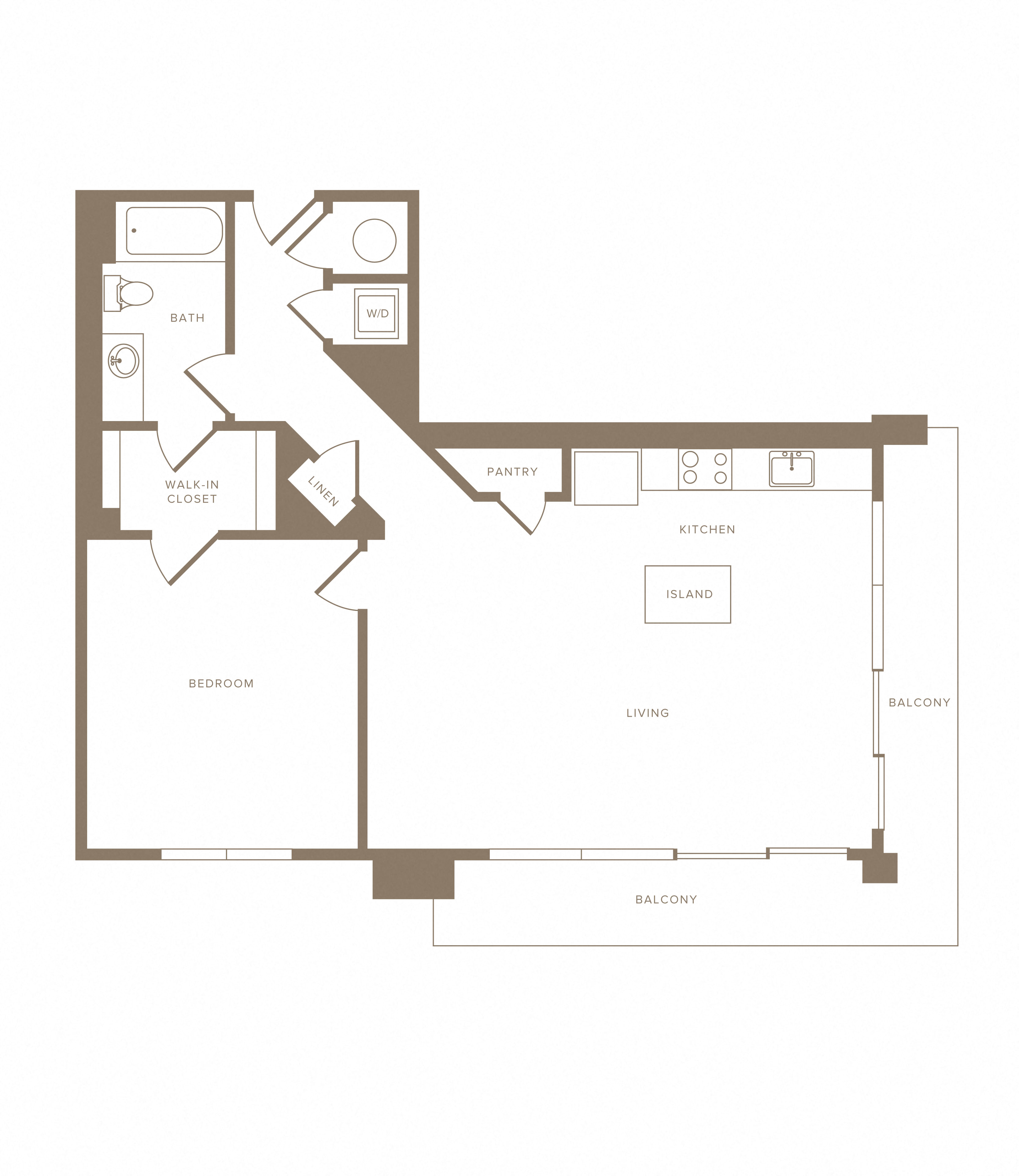 1 Bed/1 Bath-A15