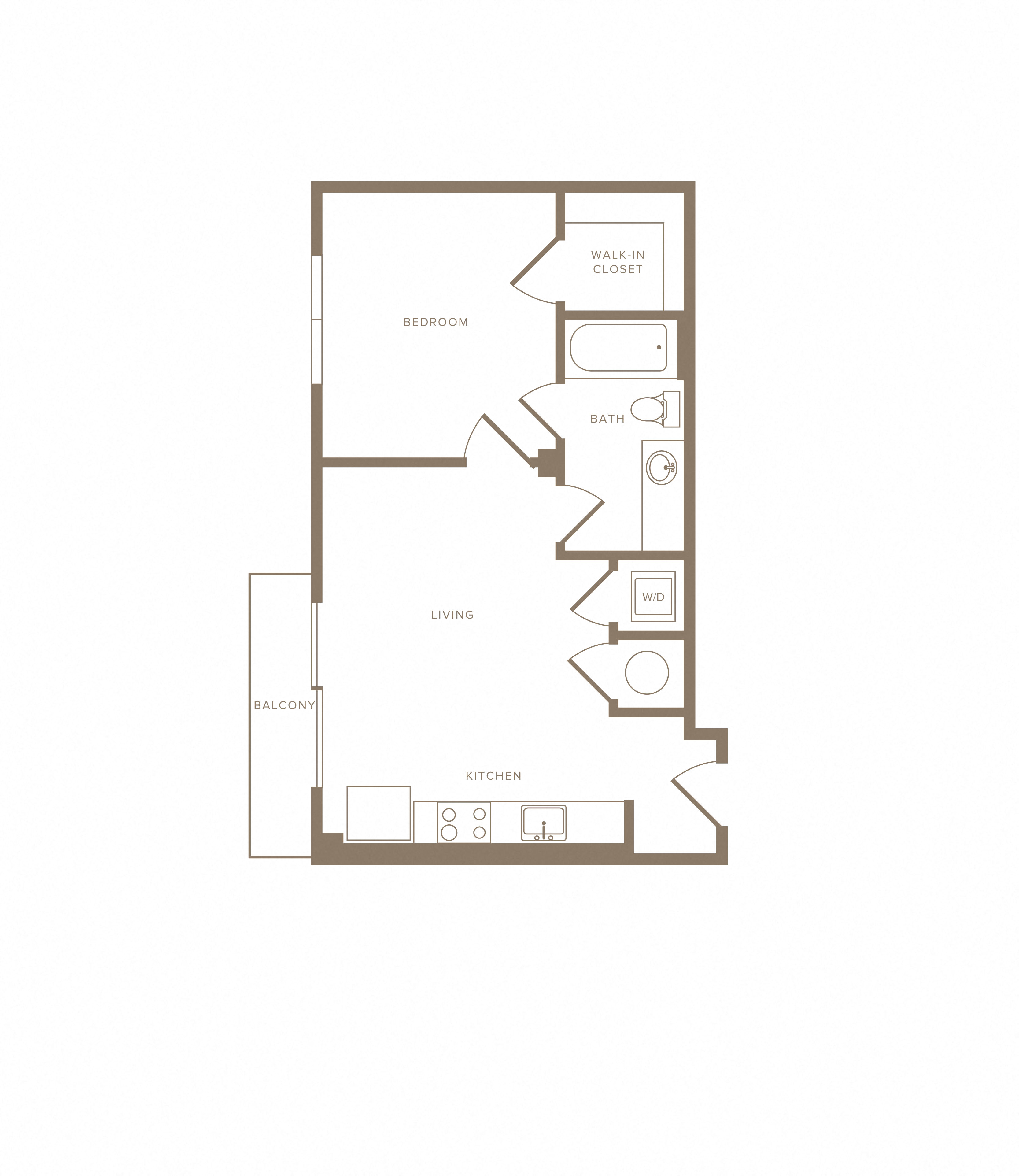 1 Bed/1 Bath-A02