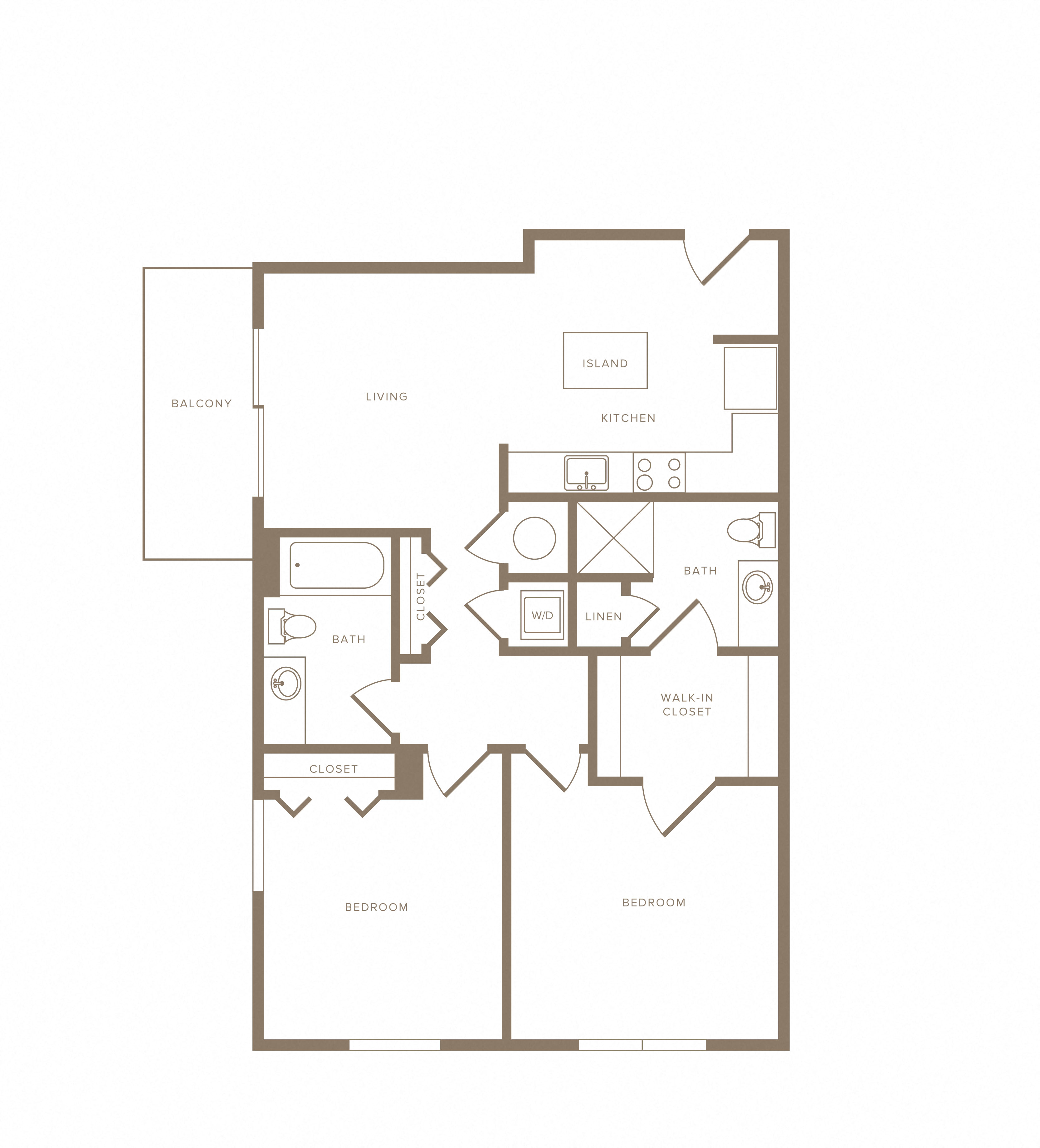 2 Bed/2 Bath-B12