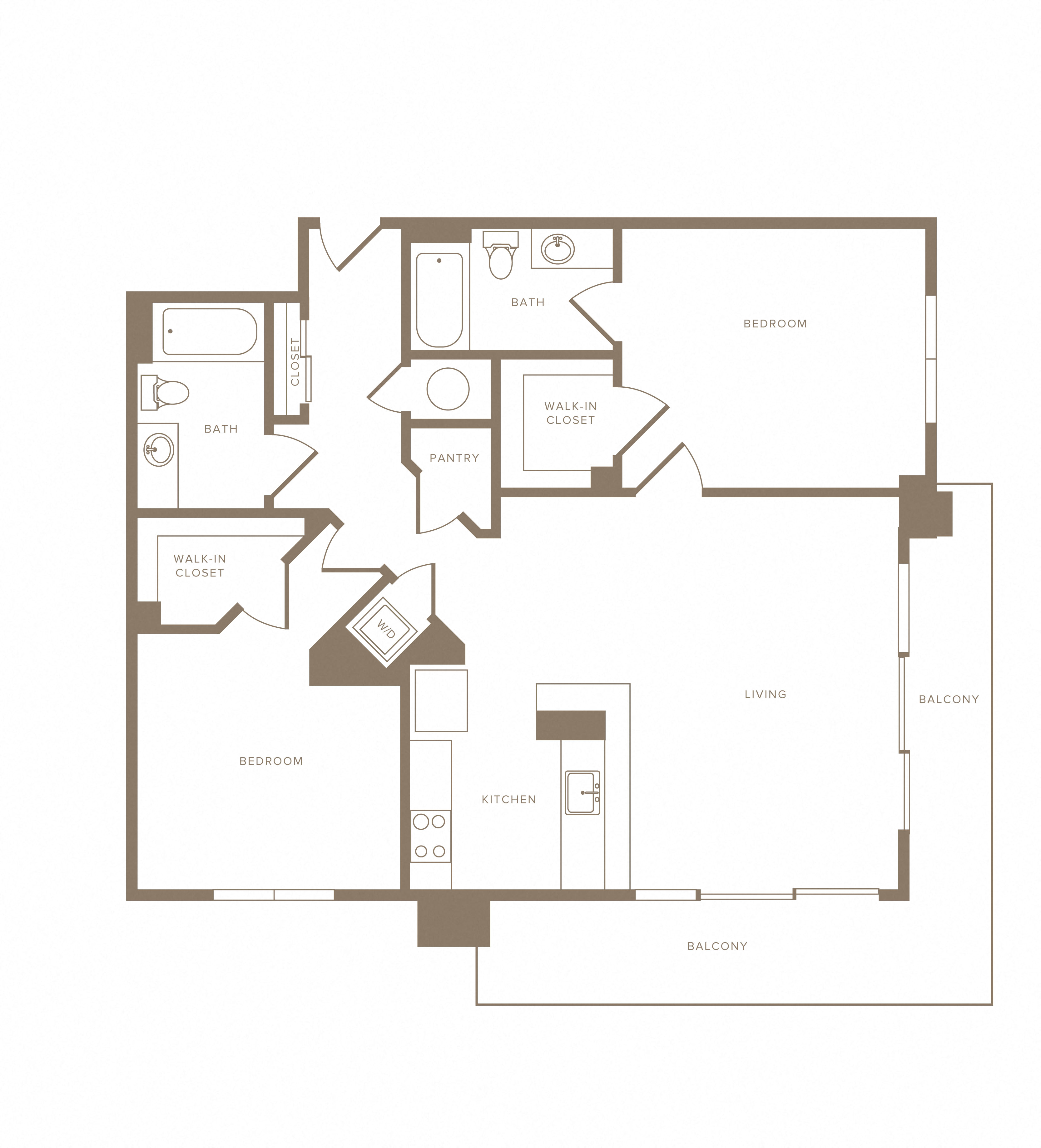 2 Bed/2 Bath-B14