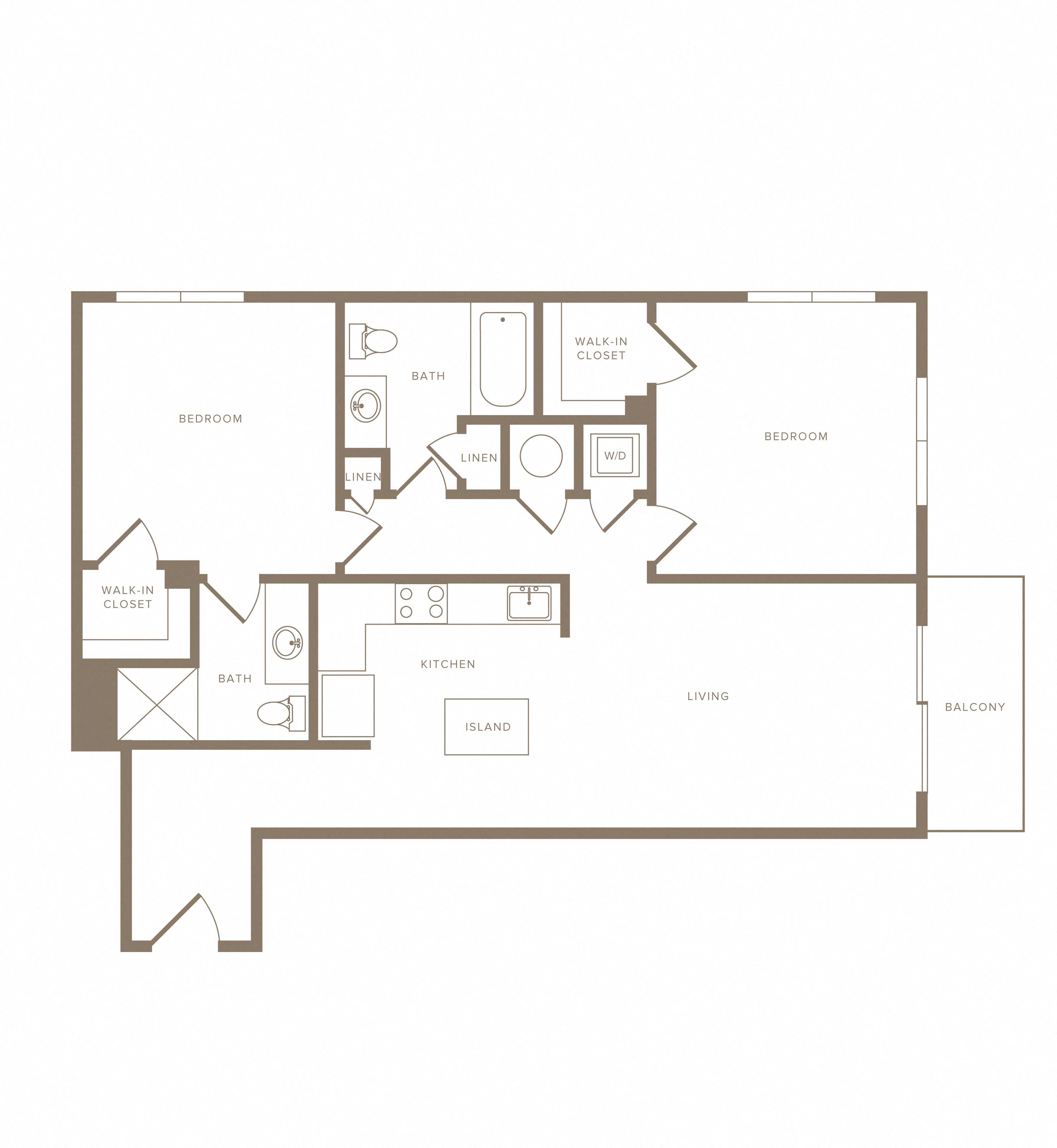 2 Bed/2 Bath-B03