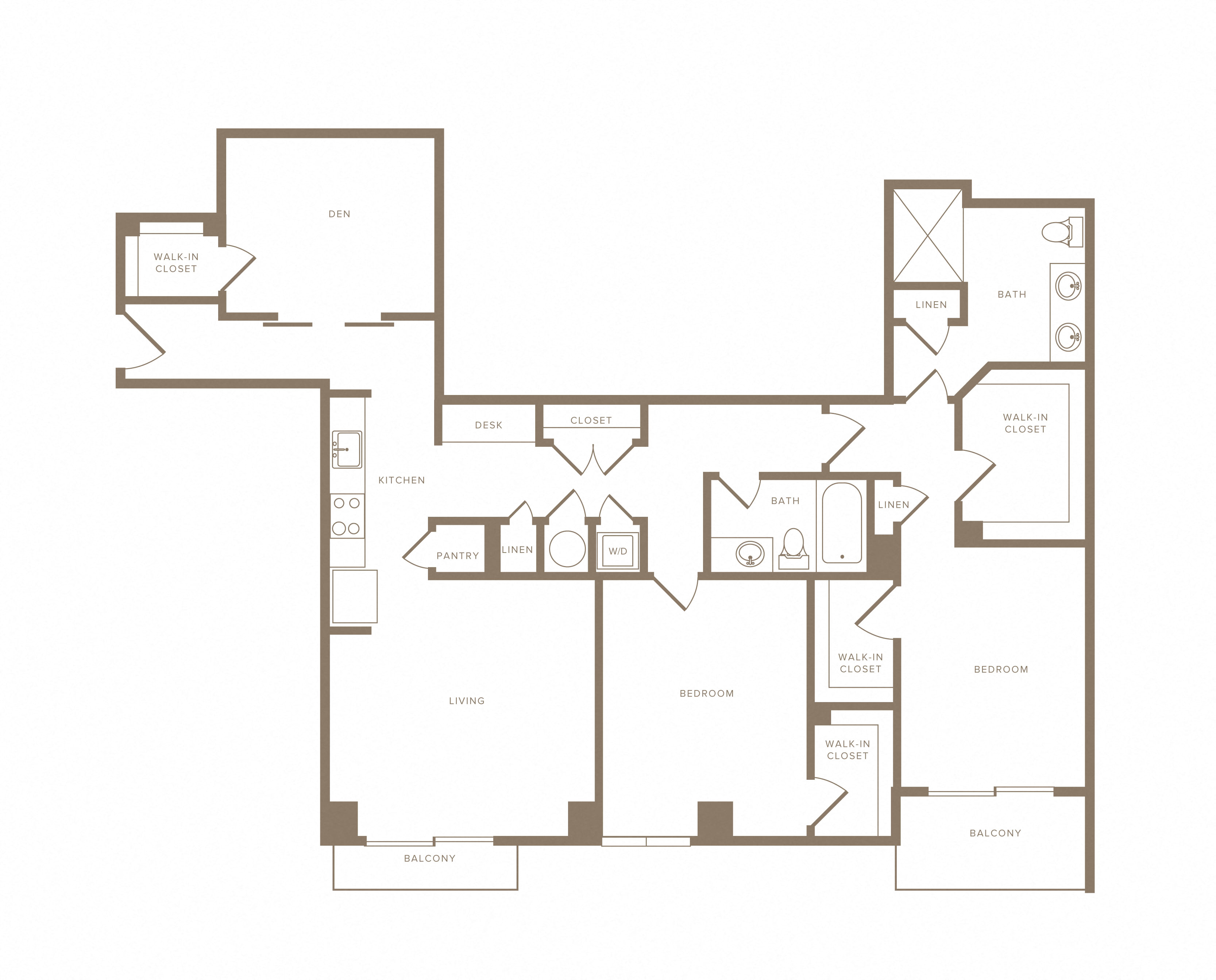 2 Bed/2 Bath Den-B03D