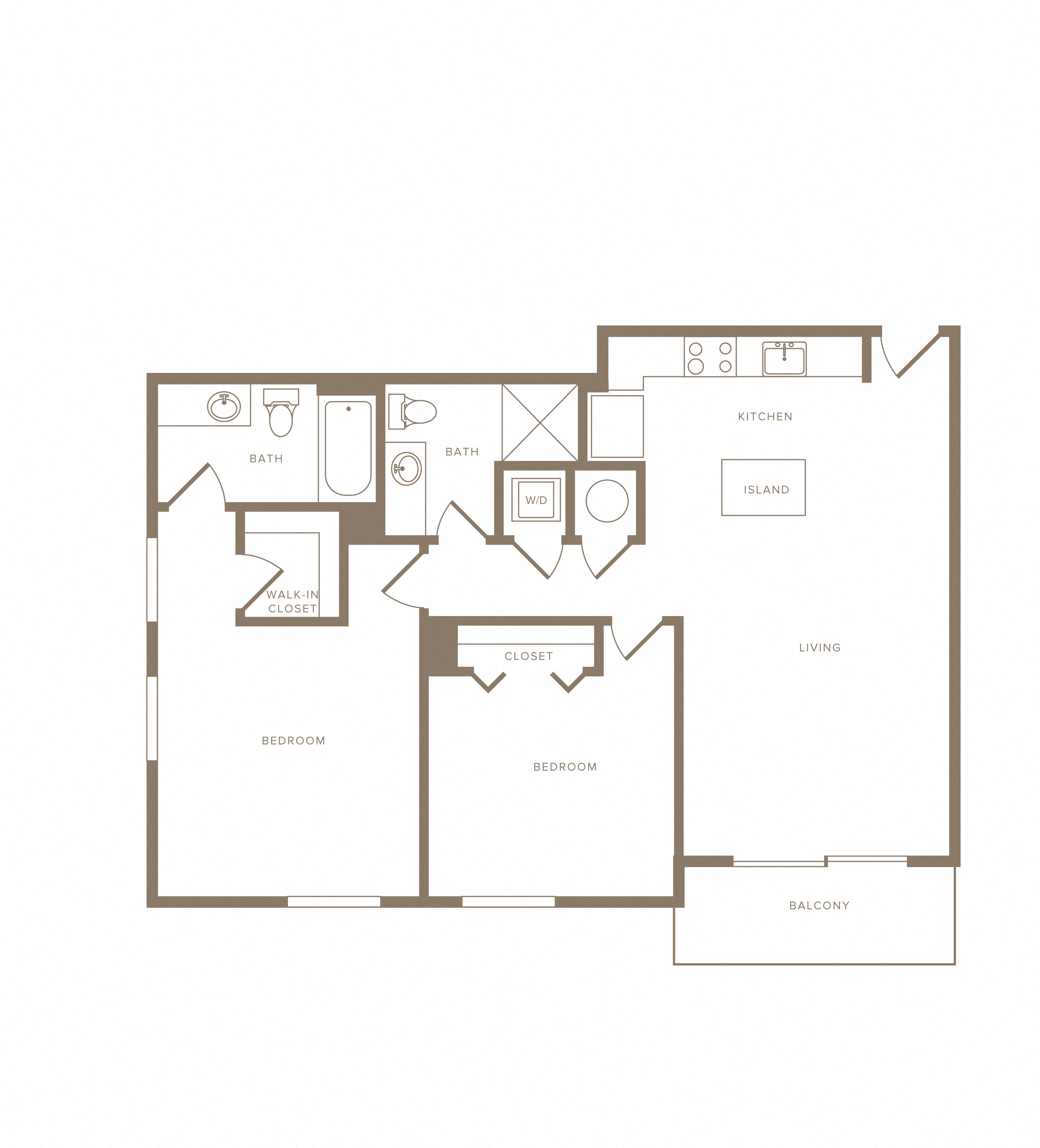2 Bed/2 Bath-B04