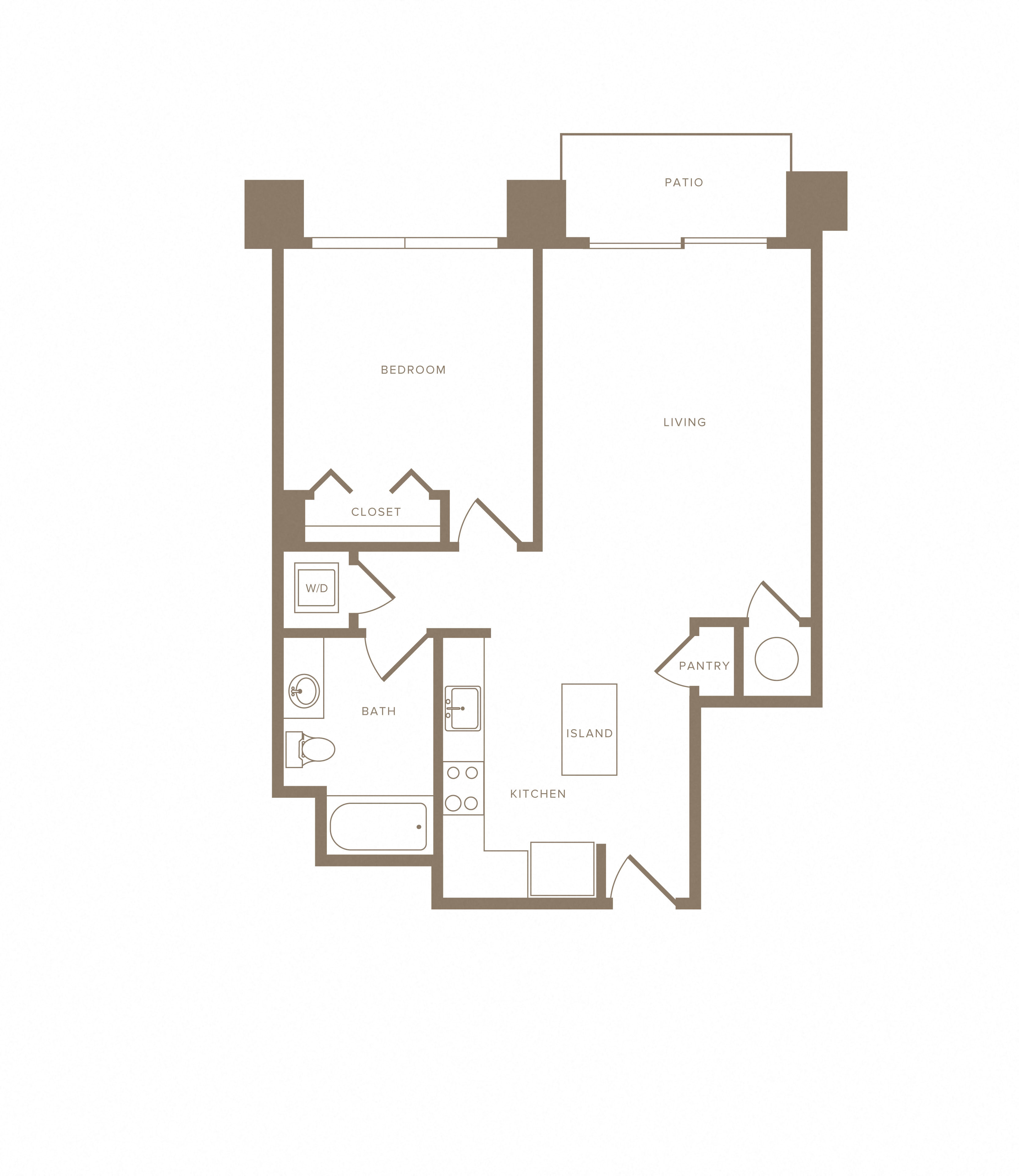 1 Bed/1 Bath-A03