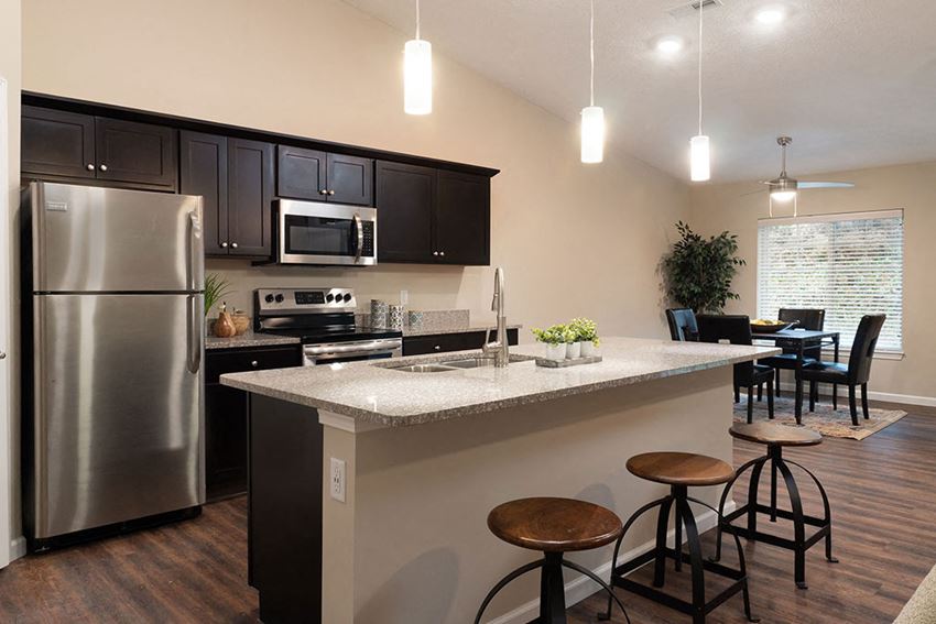 Copley Ohio Apartment Rentals Redwood Copley Willowood Open Kitchen Island - Photo Gallery