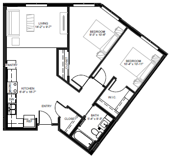 East Side Apartments Floorplan