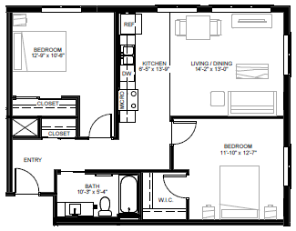 East Side Apartments Floorplan