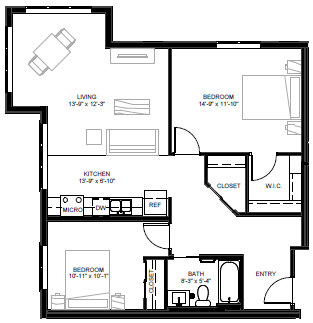 East Side Apartments Floorplan