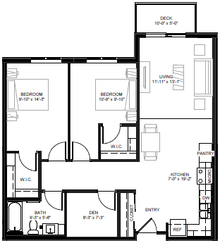 East Side Apartments Floorplan