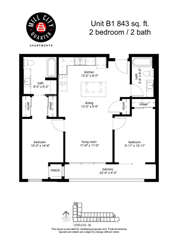 Mill City Quarter Floorplan