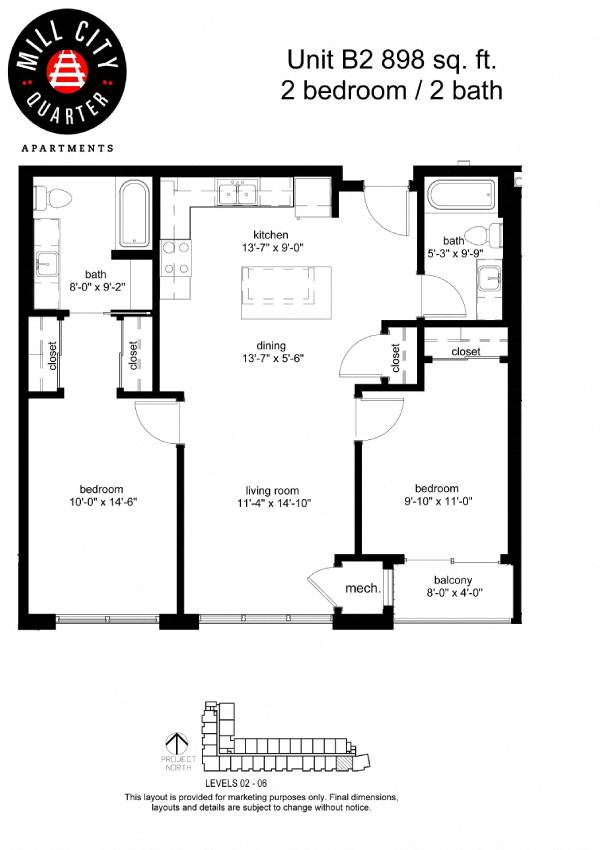 Mill City Quarter Floorplan