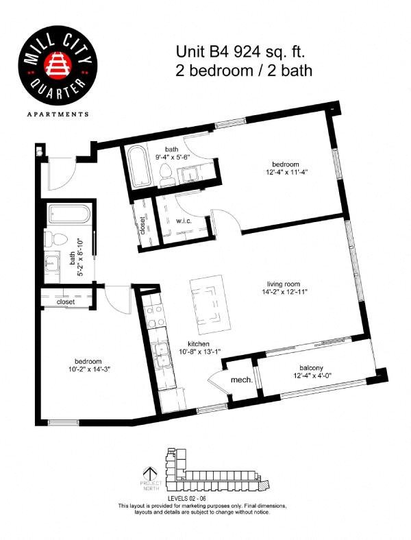 Floor Plans of Mill City Quarter in Minneapolis, MN