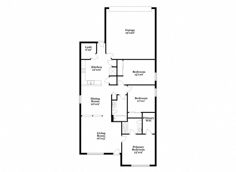 a floor plan of a house with two floors and a garage