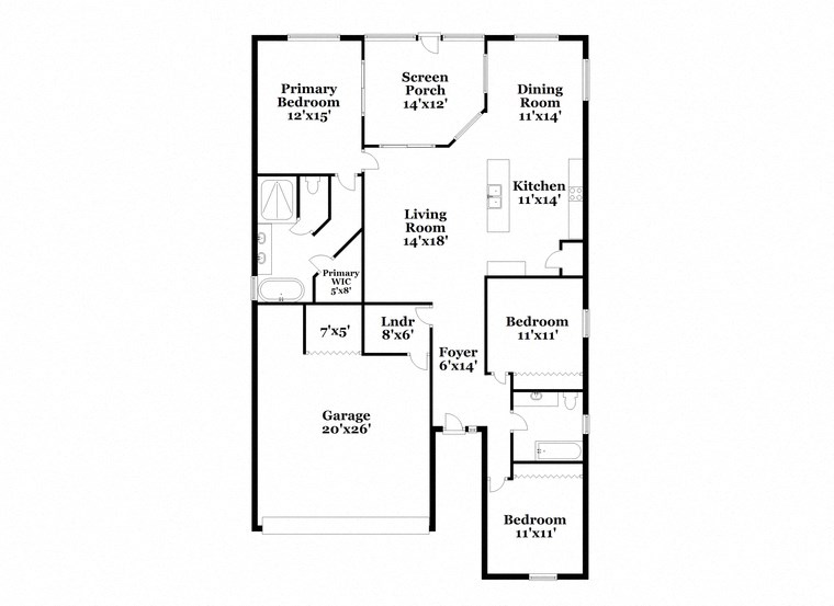 a floor plan of a house with two floors and a garage