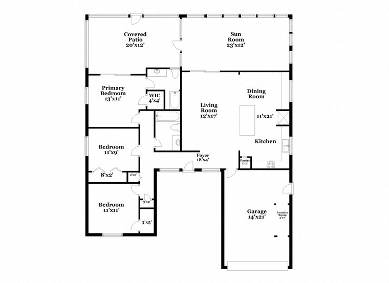 a floor plan of a house with two floors and a garage