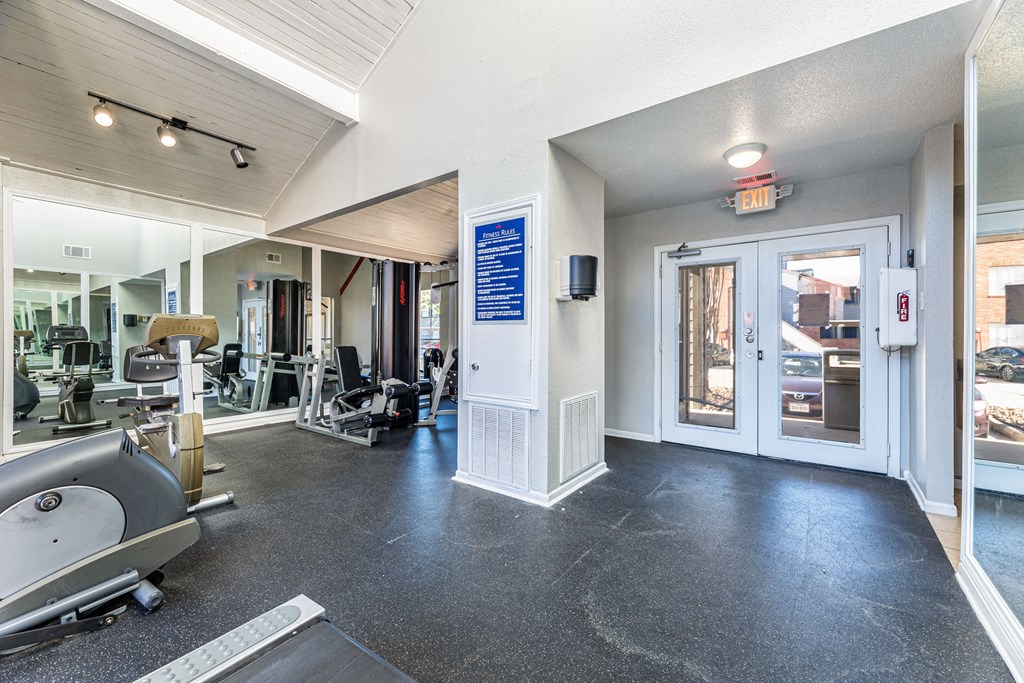 the gym at the house