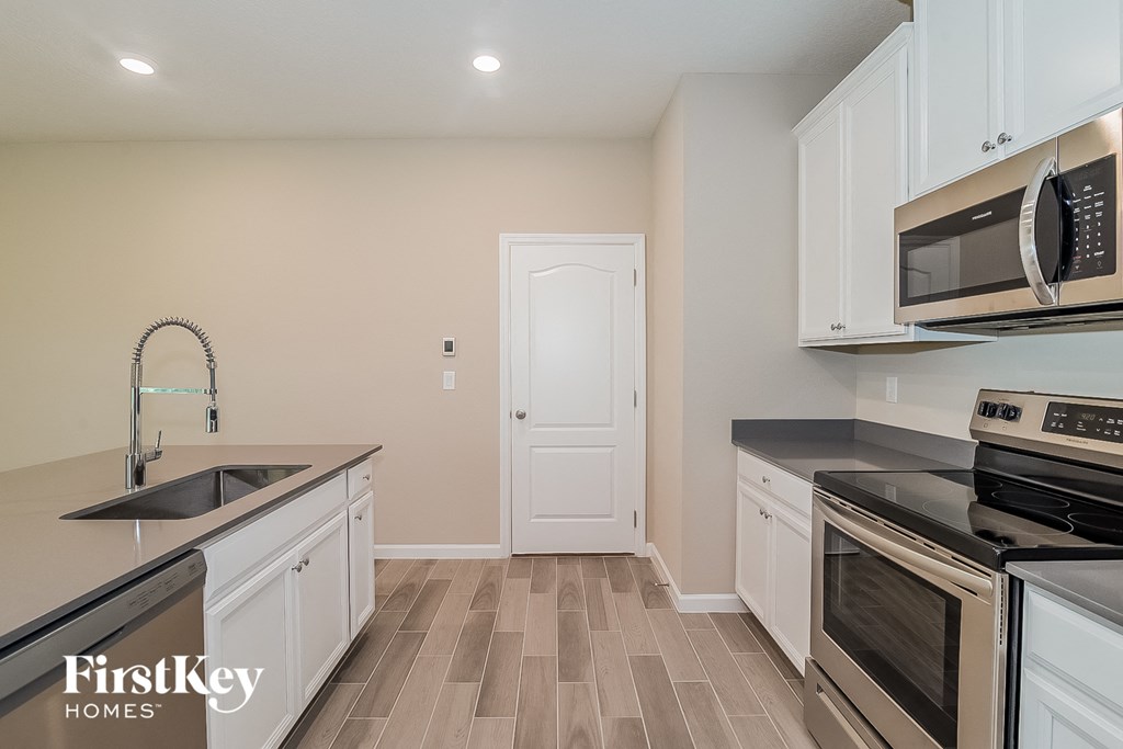 the kitchen is clean and ready for us to use