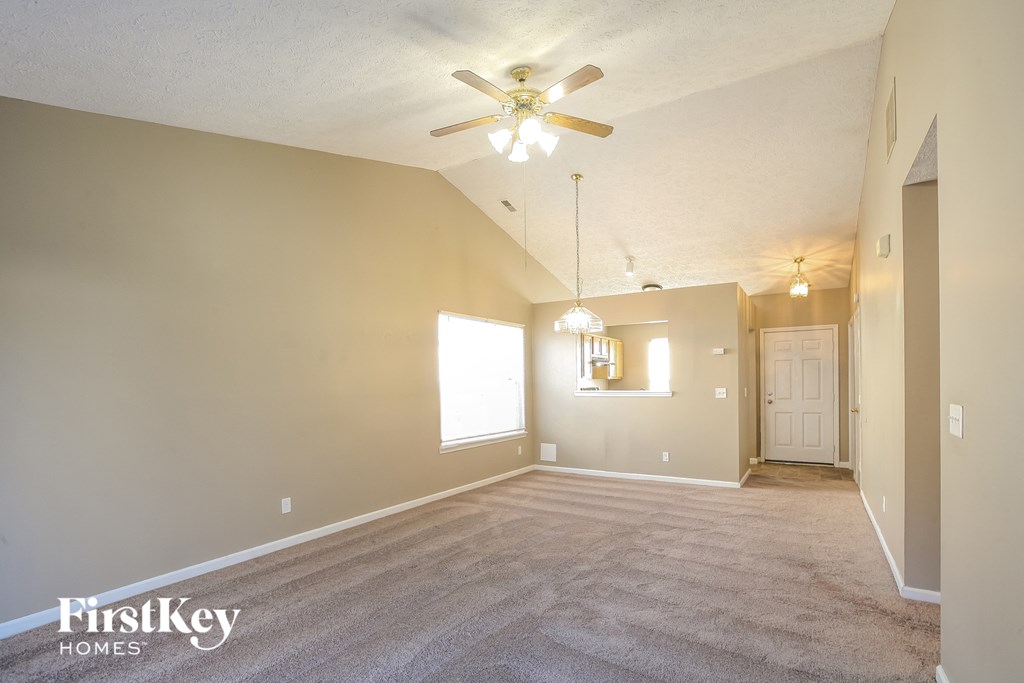 the living room and dining room are spacious and ready for you to use