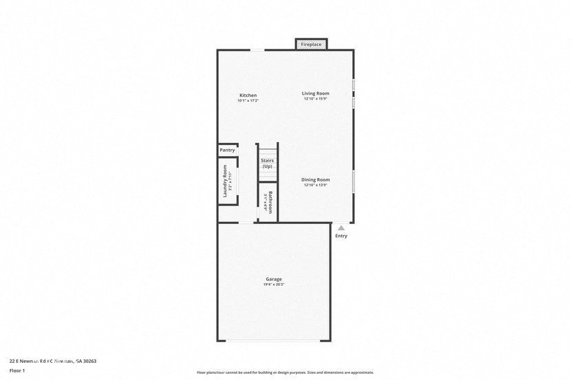 a floor plan of a house with a garage and a loft