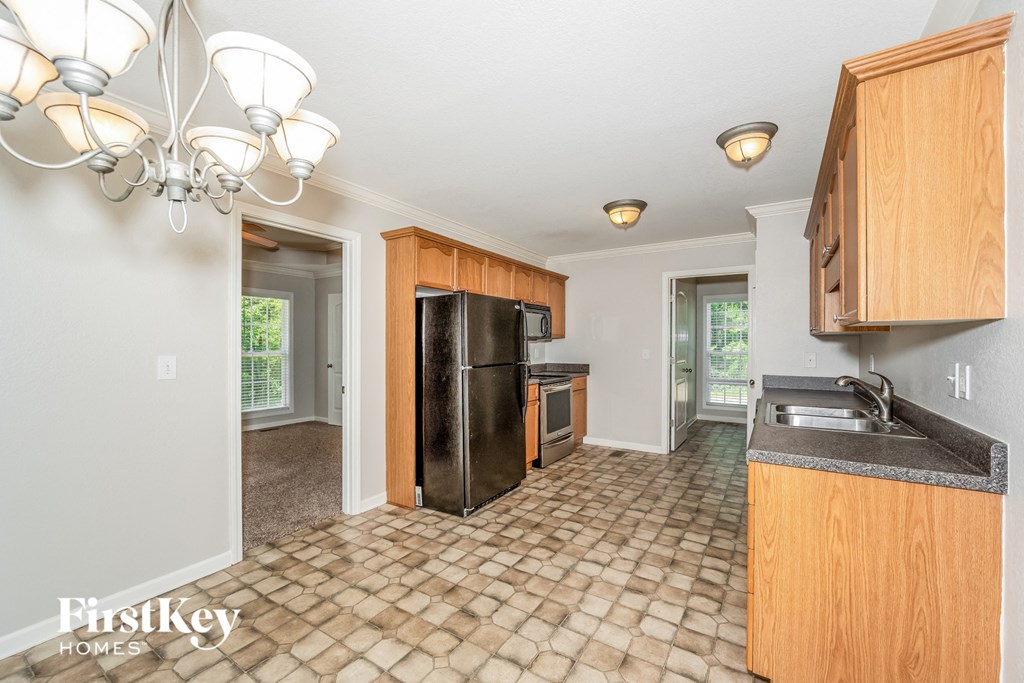 the kitchen is clean and ready for us to use