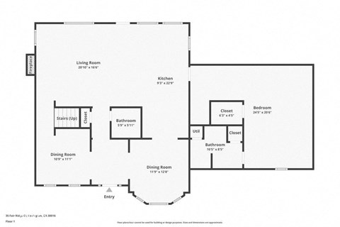 a line drawing of a floor plan of a house