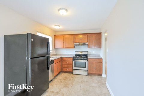 the kitchen is clean and ready for us to use