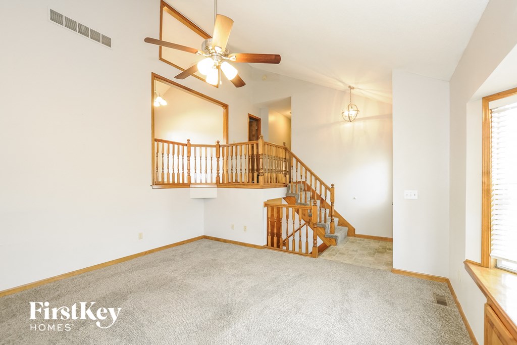 the living room is clean and ready for guests to use