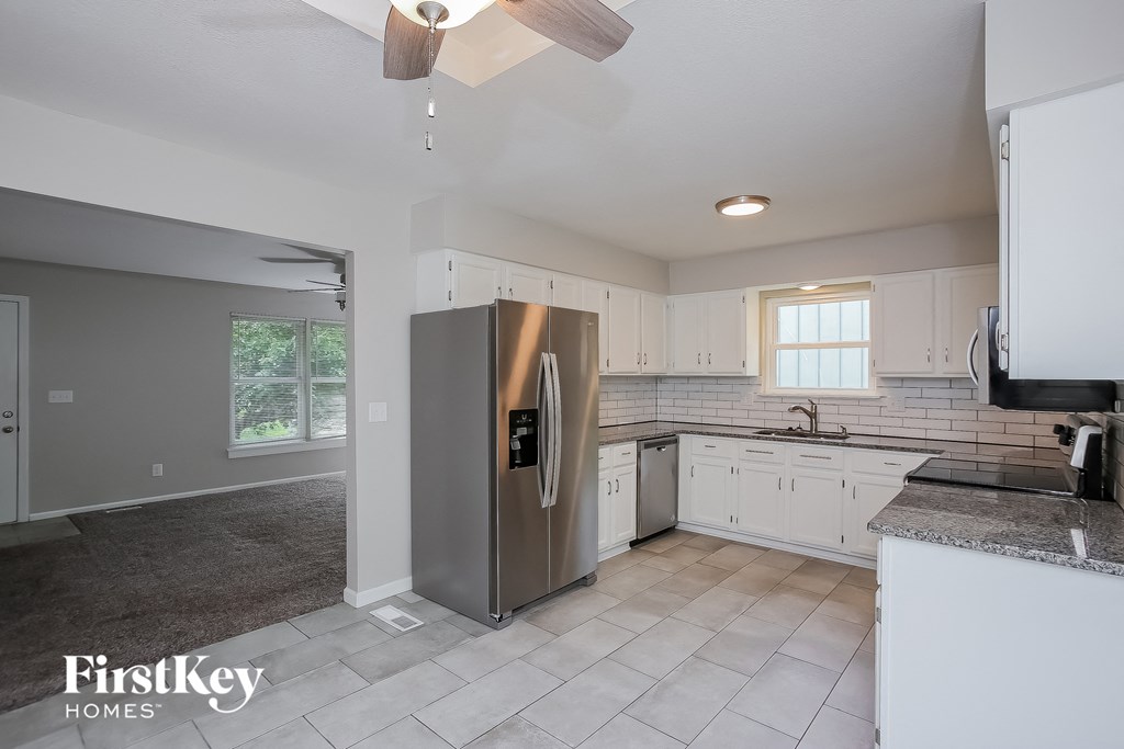 the kitchen is clean and ready for us to use
