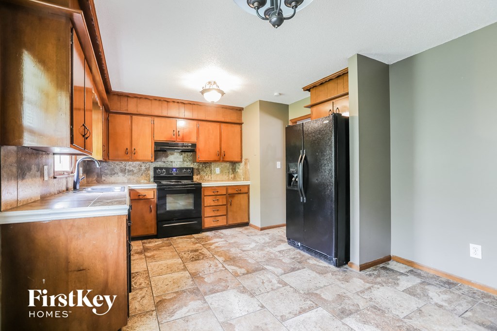 the kitchen is clean and ready for us to use