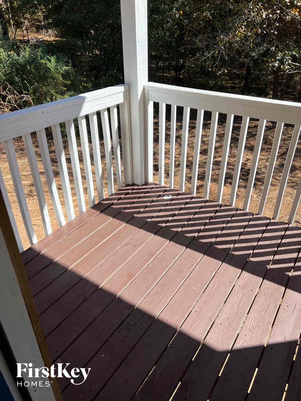 the deck has been cleaned and is ready to be painted