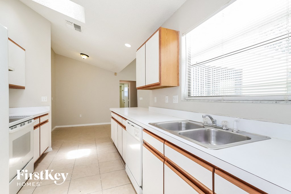 the kitchen is clean and ready for us to use